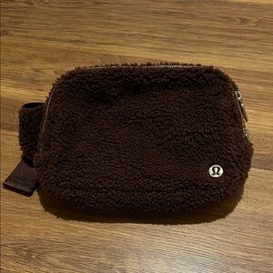 Lululemon Athletica Chocolate Sherpa Belt Bag